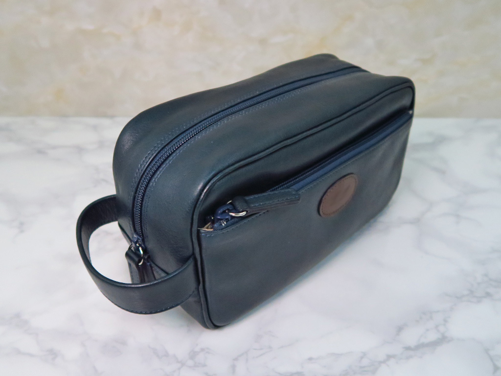 メンズのファスナー式セカンドバッグ　97