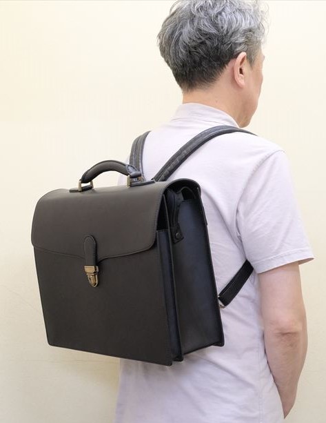 最終キャリアのための革鞄は、リセ風リュック 2309N